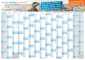 Wandkalender 2027